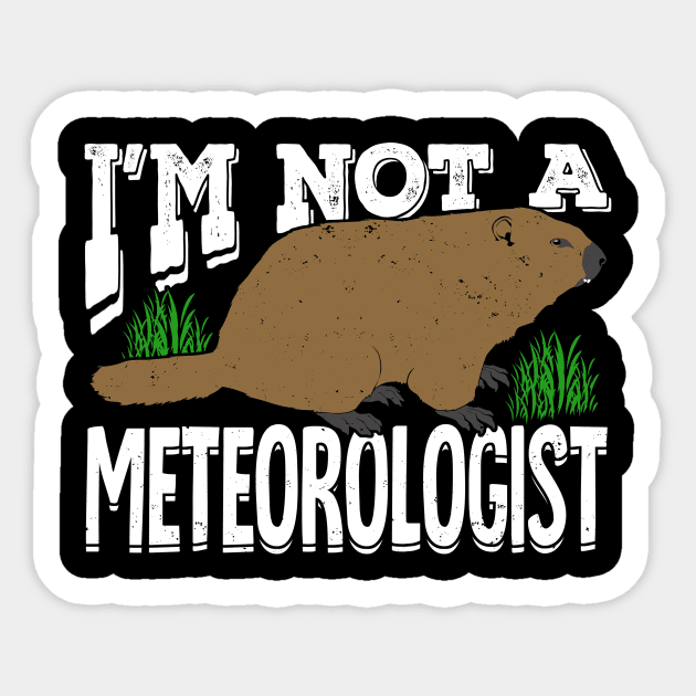 Groundhog Woodchuck Meteorology Meteorologist Gift Sticker by Dolde08